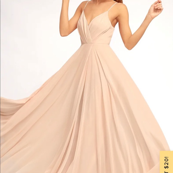 Blush bridesmaids dress - Picture 2 of 2